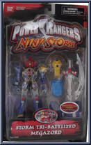 Storm Tri-Battlized Megazord from Power Rangers Ninja Storm - Tri-Battlized manufactured by Bandai [Front]