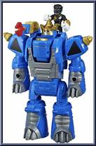 Black Ranger & Rhino Zord from Power Rangers - Basic Series manufactured by Playskool [Loose]