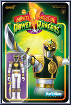 White Ranger from Power Rangers - ReAction Figures manufactured by Super7 [Front]