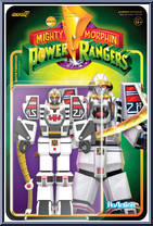 White Tigerzord (Warrior Mode) from Power Rangers - ReAction Figures manufactured by Super7 [Front]
