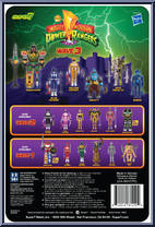 Yellow Ranger from Power Rangers - ReAction Figures manufactured by Super7 [Back]
