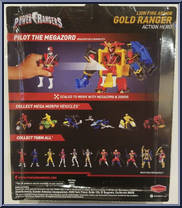 Gold Ranger (Lion Fire Armor) from Power Rangers Super Ninja Steel - Action Heroes manufactured by Bandai [Back]