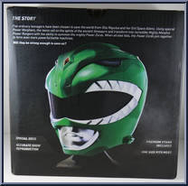 Green Ranger Helmet from Power Rangers Super Ninja Steel - Legacy Collection manufactured by Bandai [Back]