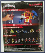 Red Ranger  from Power Rangers Super Ninja Steel - Action Heroes manufactured by Bandai [Back]