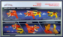 T-Rex Super Charge Morph Blaster Set from Power Rangers Super Ninja Steel - Legacy Collection manufactured by Bandai [Back]
