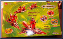 Red Strata Cycle from Power Rangers Time Force - Strata Cycles manufactured by Bandai [Back]