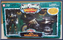 Black Savage Cycle from Power Rangers Wild Force - Cycles manufactured by Bandai [Front]
