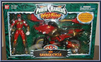 Red Savage Cycle from Power Rangers Wild Force - Cycles manufactured by Bandai [Front]
