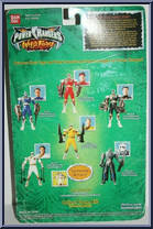 Red Spin-Morphin Power Ranger from Power Rangers Wild Force - Basic Series manufactured by Bandai [Back]