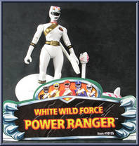 White Wild Force Power Ranger from Power Rangers Wild Force - Basic Series manufactured by Bandai [Loose]