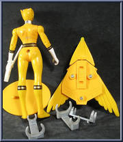 Yellow Wild Force Power Ranger from Power Rangers Wild Force - Basic Series manufactured by Bandai [Loose]