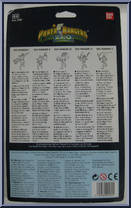 Zeo Ranger III (Axe Action) from Power Rangers Zeo - Rangers manufactured by Bandai [Back]