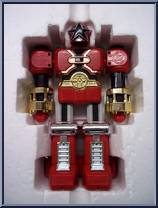 Red Battlezord (Battery Powered Punching Action) from Power Rangers Zeo - Deluxe Zords manufactured by Bandai [Front]