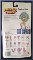Peekablue from Princess of Power - Basic Series manufactured by Mattel [Back]