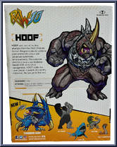 Hoof (Red) from RAW 10 - Basic Series manufactured by McFarlane [Back]