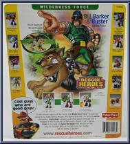 Bill Barker & Buster from Rescue Heroes - Wilderness Force manufactured by Fisher-Price [Back]