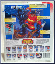 Billy Blazes (with Water Cannon) (Fire Fighter) from Rescue Heroes - Basic Series manufactured by Fisher-Price [Back]