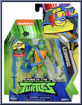 Leonardo from Rise of the Teenage Mutant Ninja Turtles - Basic Series manufactured by Playmates [Front]