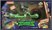 Shell Hog (with Michelangelo) from Rise of the Teenage Mutant Ninja Turtles - Accessories manufactured by Playmates [Front]
