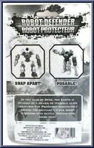Robot (Gray / Blue) from Robot Defender - Basic Series manufactured by Greenbrier [Back]