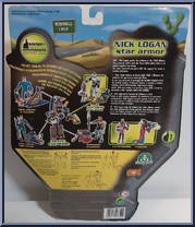 Nick Logan in Star Armor from Roswell Conspiracies - Aliens, Myths & Legends - Basic Series manufactured by Giochi Preziosi [Back]
