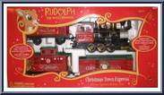 Christmas Town Express (Red Train, Red Box) (4Ft) from Rudolph - Interactive Toys manufactured by Forever Fun [Front]