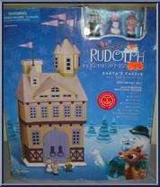 Santa's Castle (Closed Box) (Foreman, Mrs Claus, Girl Elf) from Rudolph - PVC Boxed Sets manufactured by Memory Lane [Front]