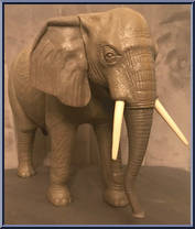 Elephant from Safari Adventure - Animals manufactured by Marx [Loose]