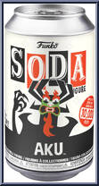Aku (Chase) from Samurai Jack - Soda manufactured by Funko [Front]