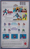 Captain America from Secret Wars - Basic Series manufactured by Mattel [Back]