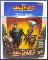 Skito and Toxcid from Sectaurs - Beasts manufactured by Coleco [Front]