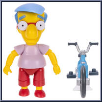 Milhouse (Bicycle) from Simpsons - Basic Series manufactured by Jakks Pacific [Loose]