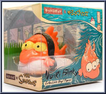 Blinki Nigiri (Orange) from Simpsons - Vinyl manufactured by Kidrobot [Front]