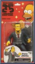 Penn Gillette (Penn and Teller) from Simpsons - Series 3 manufactured by Neca [Front]