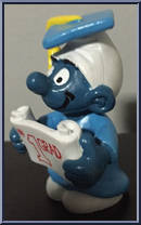 #1 Grad Smurf from Smurfs - Basic Series manufactured by Peyo [Loose]
