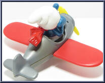 Airplane Smurf from Smurfs - Super Smurfs manufactured by Peyo [Loose]