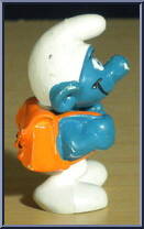 Backpack Smurf from Smurfs - Basic Series manufactured by Peyo [Loose]