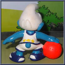 Basketball Smurf from Smurfs - McDonald's manufactured by Peyo [Loose]
