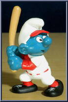 Batter Smurf from Smurfs - Baseball manufactured by Peyo [Loose]