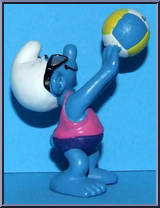 Beach Volleyball Smurf from Smurfs - Basic Series manufactured by Peyo [Loose]