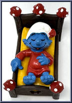 Bed Smurf from Smurfs - Super Smurfs manufactured by Peyo [Loose]