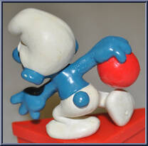 Bowler Smurf from Smurfs - Basic Series manufactured by Peyo [Loose]