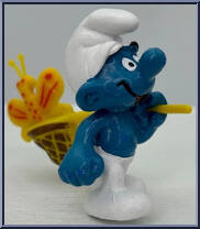Butterfly Catcher Smurf from Smurfs - Super Smurfs manufactured by Peyo [Loose]