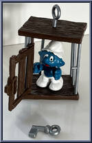 Cage Smurf (Jail) from Smurfs - Super Smurfs manufactured by Peyo [Loose]
