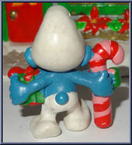 Candy Cane & Gift Smurf from Smurfs - Christmas manufactured by Peyo [Loose]