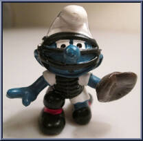 Catcher Smurf from Smurfs - Baseball manufactured by Peyo [Loose]