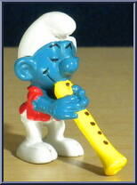 Flutist Smurf from Smurfs - Music manufactured by Peyo [Loose]