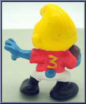 Running Back Smurf from Smurfs - Football manufactured by Peyo [Loose]