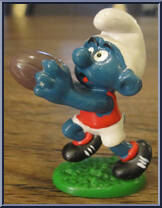 Receiver Smurf Action Figure