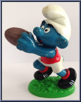 Receiver Smurf Action Figure